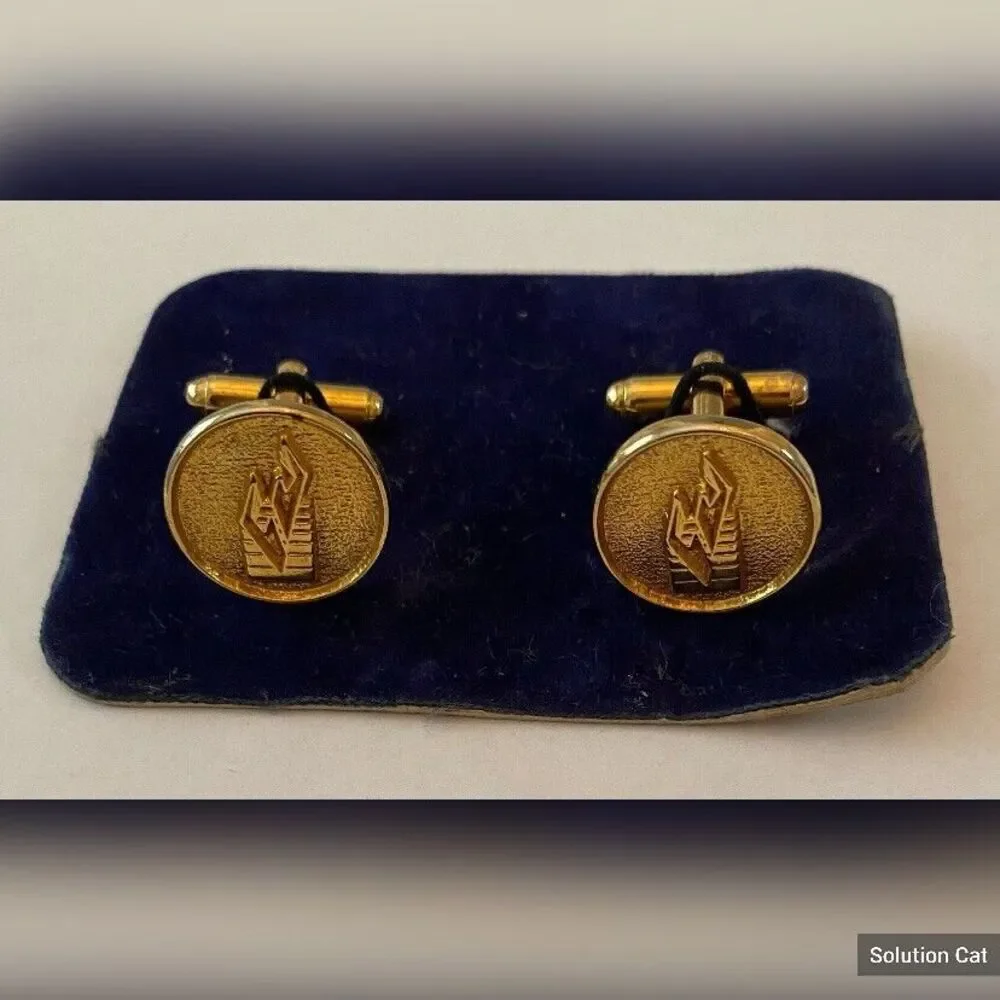 NWOT Cuff Links Men’s Gold Tone